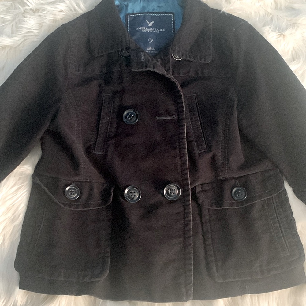 SOFT Vintage Blk Short Pea Coat
